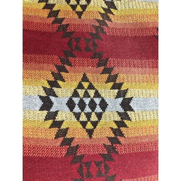 Ralph Lauren Womens Aztec Cardigan Sweater L/XL Shawl Collar Flaw - Picture 8 of 15